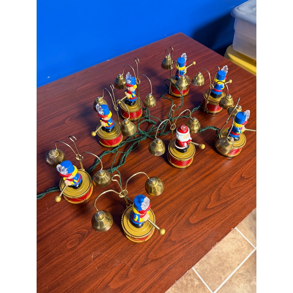 Mr Christmas Santas Marching Band Musical Animated Ornaments Nutcracker Santa